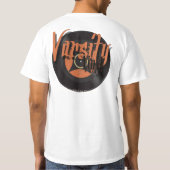 バーシティビニールTシャツオレンジ Tシャツ (裏面)