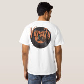 バーシティビニールTシャツオレンジ Tシャツ (裏面フル)