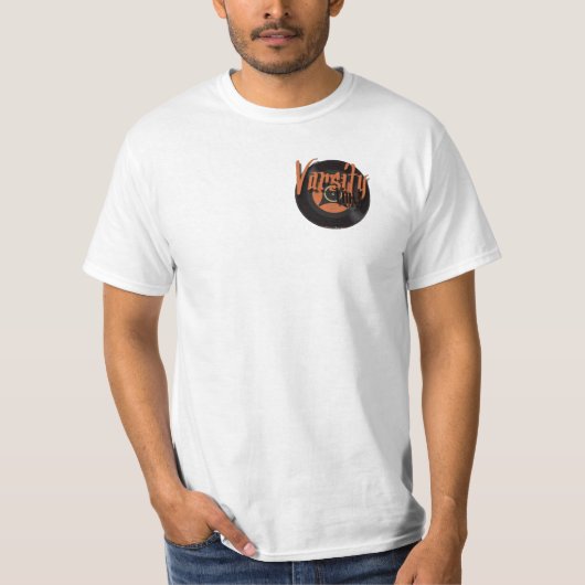 バーシティビニールTシャツオレンジ Tシャツ (正面)