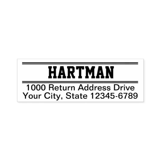 バーシティ差出人住所 セルフインキングスタンプ (デザイン)