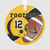 バーシティ·フットボール選手 オーナメント (裏面)