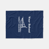 バーシティ・マッシング フリースブランケット (正面(横))