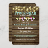 バーシャワーを予約する 招待状 (正面/裏面)