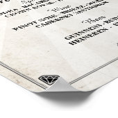 バーシュガースカルバラサインウェディングパーティハロウィーン ポスター (角)