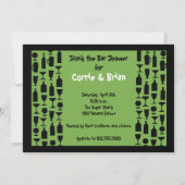 バーシルエットシャワーをストッキング 招待状 (裏面)