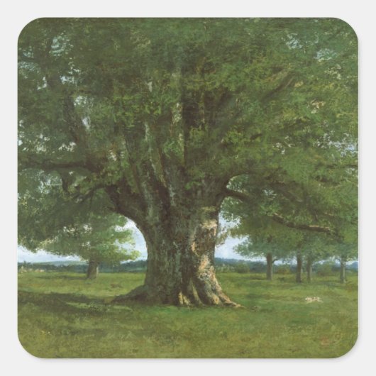 バーシンゲトリックスというカシの木 スクエアシール (正面)