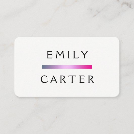 バーシンプルアクセント 名刺 (正面)