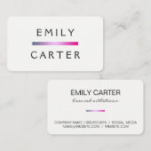 バーシンプルアクセント 名刺 (正面/裏面)