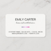 バーシンプルアクセント 名刺 (裏面)