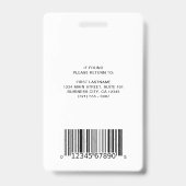 バーシンプルコード写真社員 バッジ (裏面)