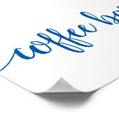 バーシンプルコーヒー |青フランスのい任意のイベント ポスター (角)