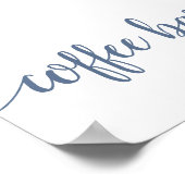 バーシンプルコーヒー | Dusty Blue任意のイベント ポスター (角)