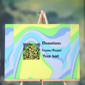 バーシンプルミニマルコー寄付金の追加venmo paypal アクリルサイン (ニュートラル)