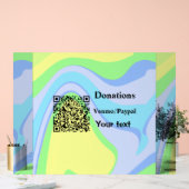 バーシンプルミニマルコー寄付金の追加venmo paypal アクリルサイン (ウェディング)