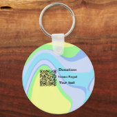 バーシンプルミニマルコー寄付金の追加venmo paypal キーホルダー (正面)