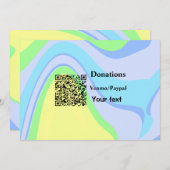 バーシンプルミニマルコー寄付金の追加venmo paypal シーズンカード (正面/裏面)