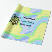 バーシンプルミニマルコー寄付金の追加venmo paypal ラッピングペーパー (アンロールド)