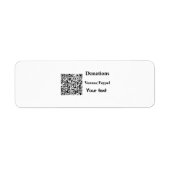 バーシンプルミニマルコー寄付金の追加venmo paypal ラベル (正面)