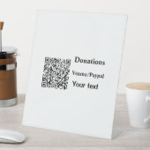 バーシンプルミニマルコー寄付金の追加venmo paypal 台座サイン (インサイチュ)