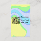 バーシンプルミニマルコー寄付金の追加venmo paypal 名刺 (裏面)