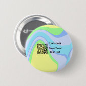 バーシンプルミニマルコー寄付金の追加venmo paypal 缶バッジ (正面&裏面)