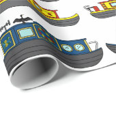 バージェスアンドナローボーツボートイラスト ラッピングペーパー (ロールコーナー)