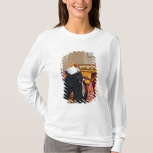 バージナルによって着席する女性 Tシャツ
