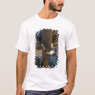 バージナル、c.1670で着席する若い女性 tシャツ