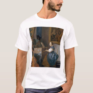 バージナル、c.1670で着席する若い女性 tシャツ