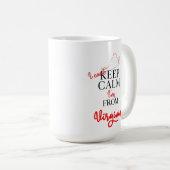 バージニアから保来たのは落ち着かない コーヒーマグカップ (正面右)