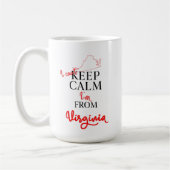 バージニアから保来たのは落ち着かない コーヒーマグカップ (左)