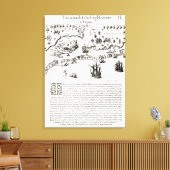 バージニアにイギリス人が到着した キャンバスプリント (インサイチュ (リビング))