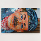 バージニアの列車の運転手の風刺画。 ジグソーパズル (横)