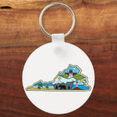 バージニアの地図チェサピーク キーホルダー (正面)