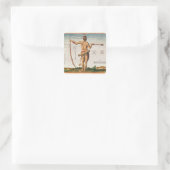 バージニアの戦士の特徴的な印 スクエアシール (バッグ)