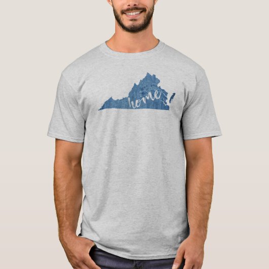 バージニアの木目調 Tシャツ (正面)