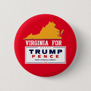 バージニアのTrump Pence 2020 缶バッジ