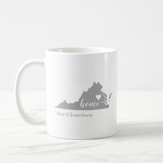 バージニアふるさとマグとパーソナライズ コーヒーマグカップ (左)