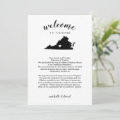 バージニアへようこそ |の結婚レター&旅程 (スタンド正面)