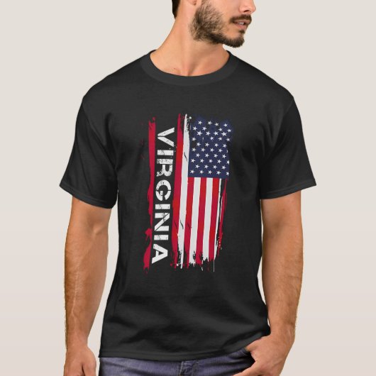 バージニアアメリカバージニアブラックスモール Tシャツ (正面)