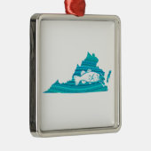 バージニアウェーブ魚釣り メタルオーナメント (右)