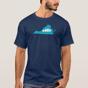 バージニアウェーブ魚釣り Tシャツ