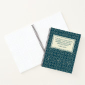 バージニアウルフ引用文ライター ノートブック (内部)