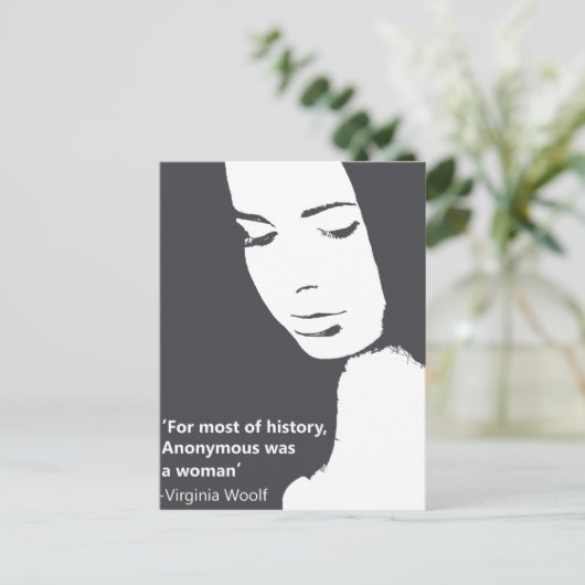 バージニアウルフ引用文 ポストカード (スタンド正面)