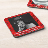 バージニアウルフ&ラブ引用文 コースター (左側)