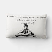 バージニアウールフ引用文腰枕 ランバークッション (裏面)