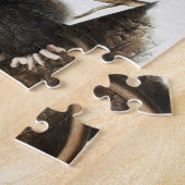 バージニアオポスサムディデルフィスバージニアイラストレーション ジグソーパズル (側面)