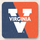 バージニアカバリエースカラーブロッ動揺してク コースター (正面)