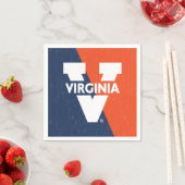 バージニアカバリエースカラーブロッ動揺してク スタンダードカクテルナプキン (インサイチュ)