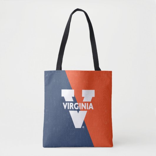 バージニアカヴァリエカラーブロッ動揺してク トートバッグ (正面)